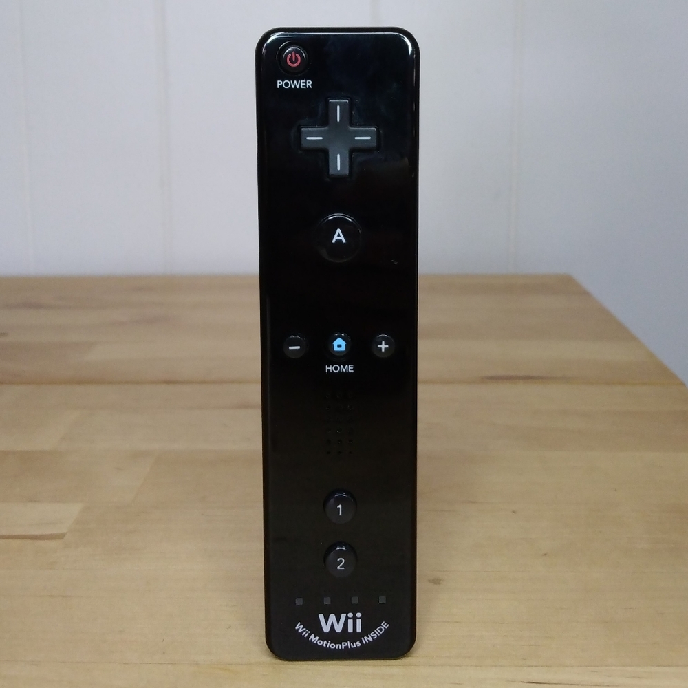 Wii Controller Motion Plus Remote Nintendo Black OEM Wiimote